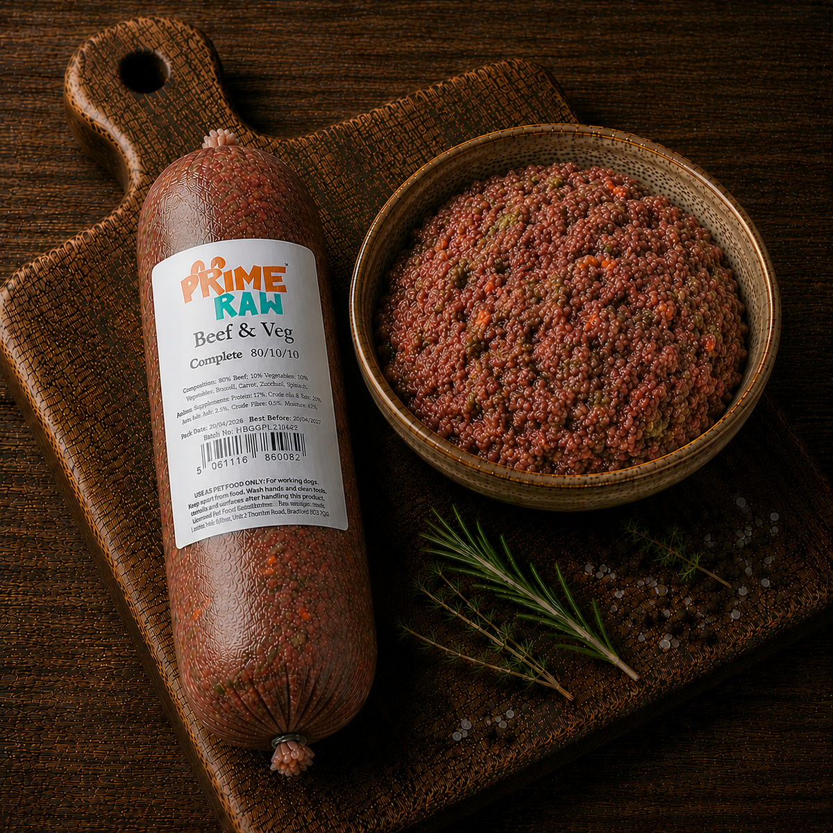 PRIME RAW | Beef & Veg 80 10 10