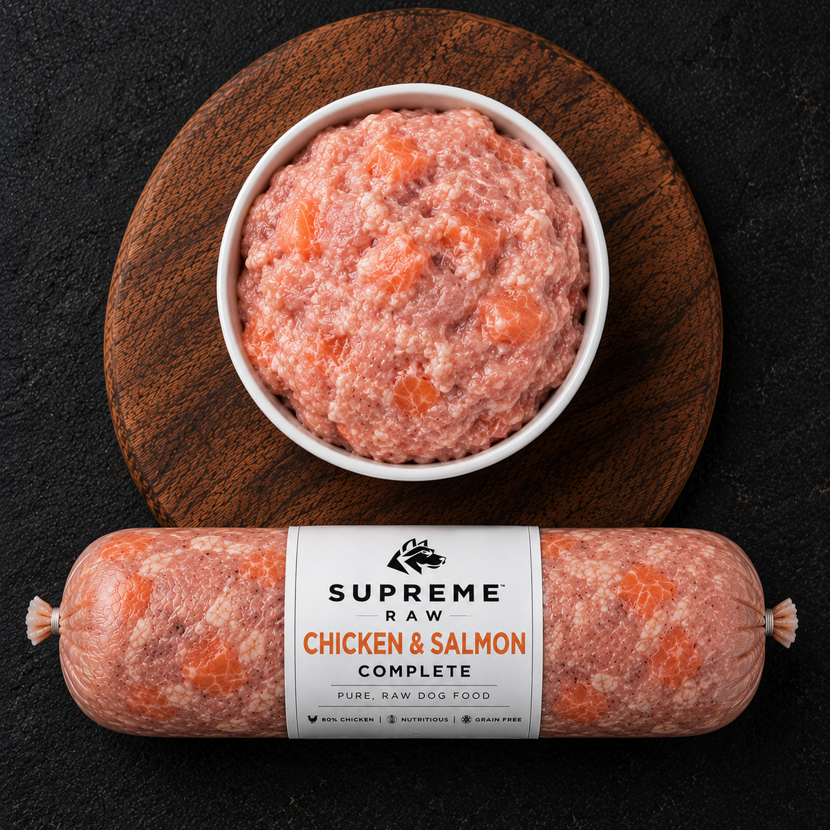 SUPREME RAW | Chicken & Salmon 80 10 10
