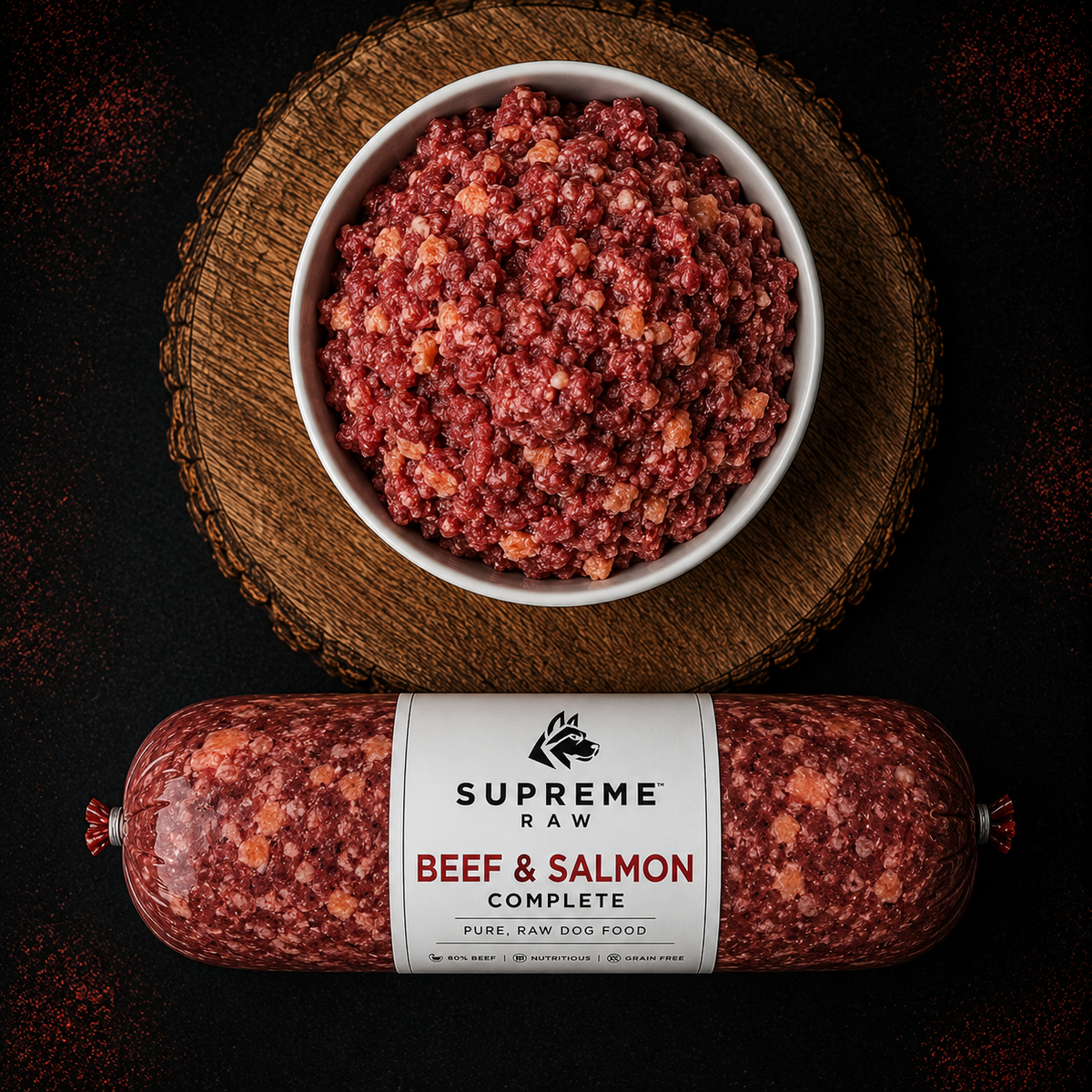 SUPREME RAW | Beef & Salmon 80 10 10