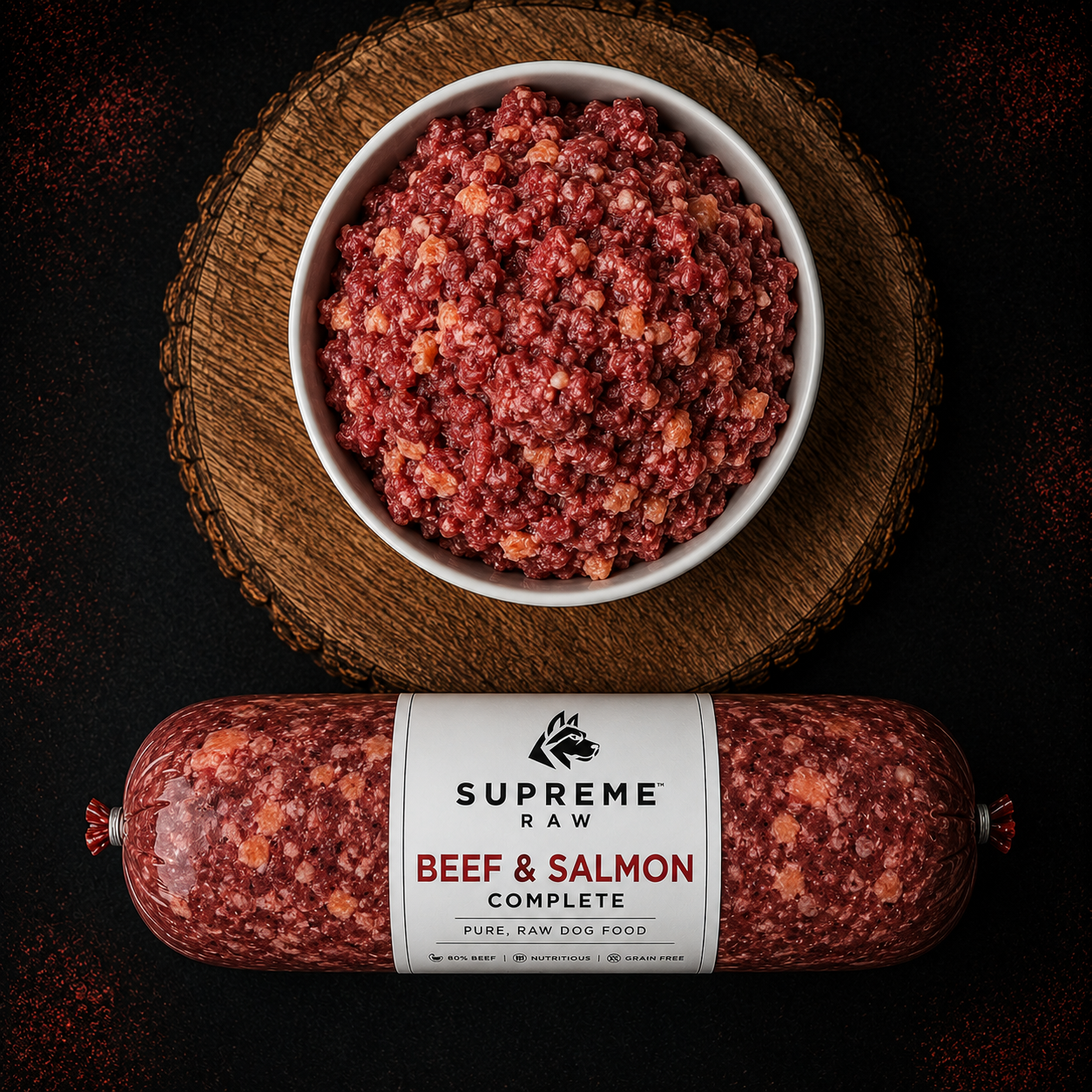 SUPREME RAW | Beef & Salmon 80 10 10