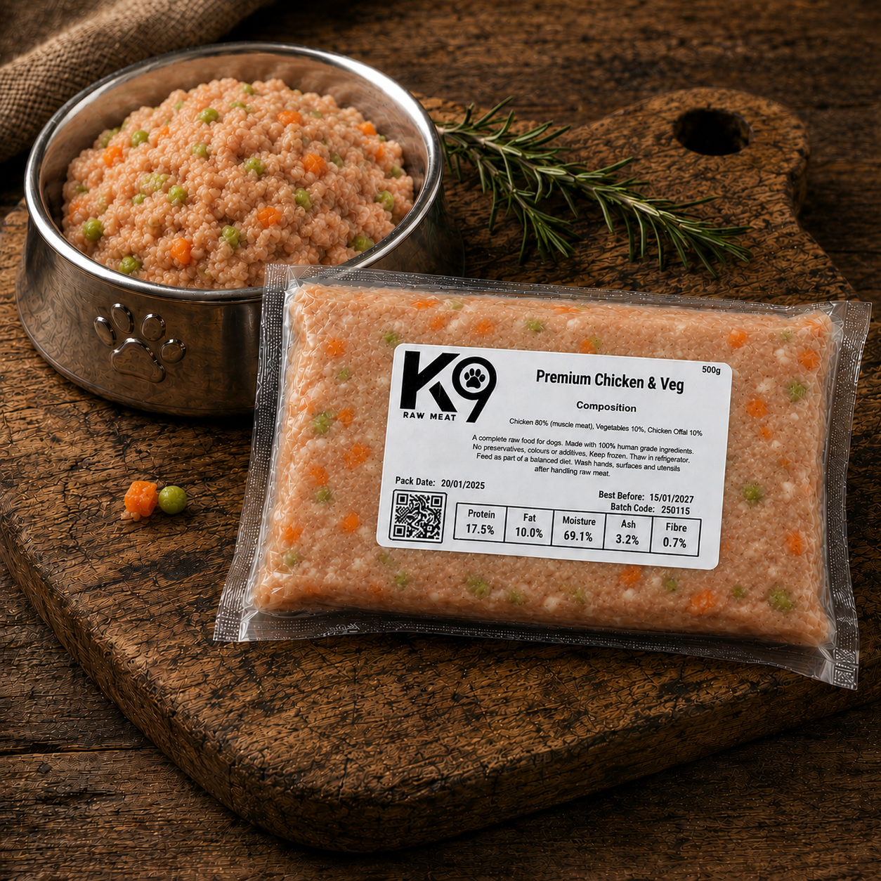 K9 RAW | Chicken & Veg 80 10 10
