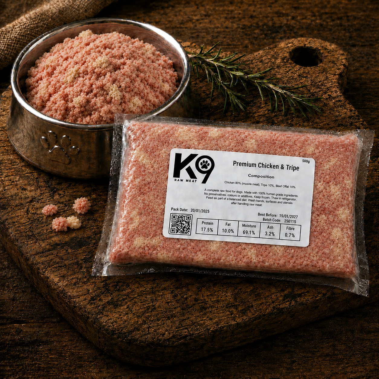 K9 RAW | Chicken & Tripe 80 10 10