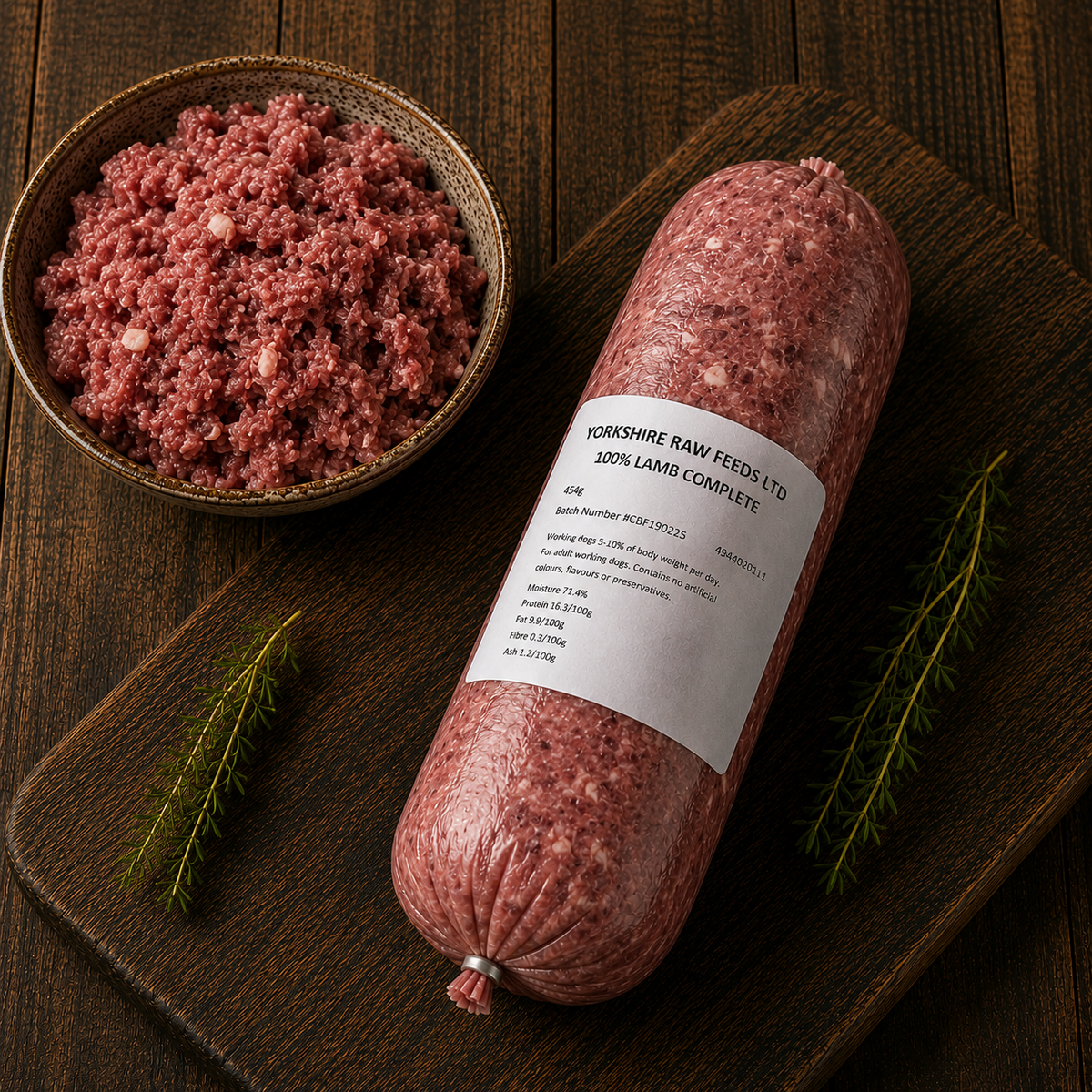 YORKSHIRE RAW FEEDS | Lamb Complete 80 10 10