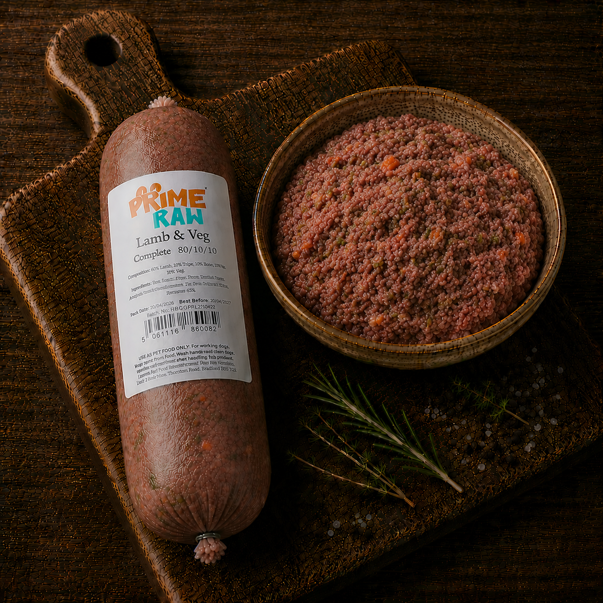 PRIME RAW | Lamb & Veg 80 10 10
