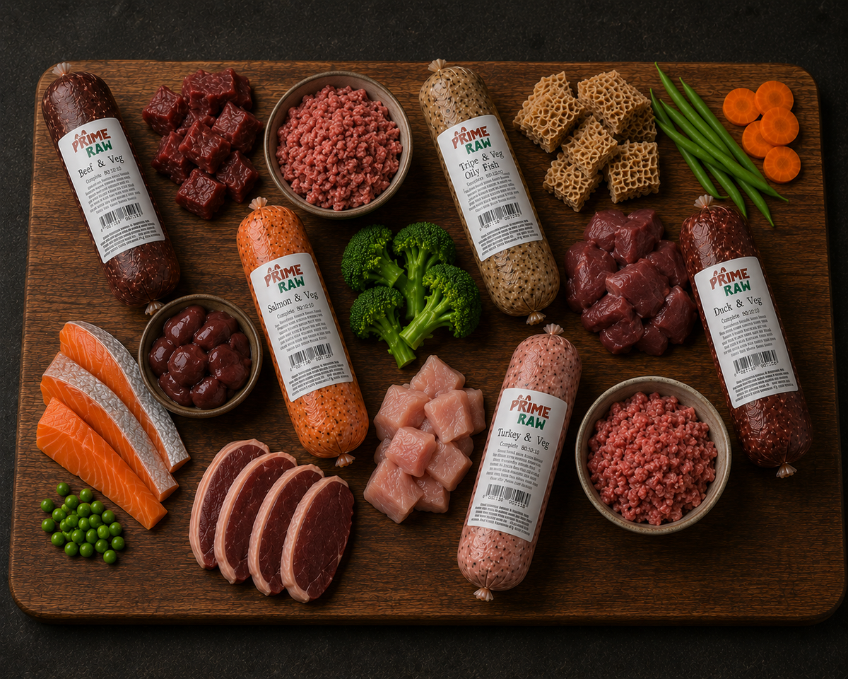 Mix Flavour Raw Dog Food Box 80 10 10